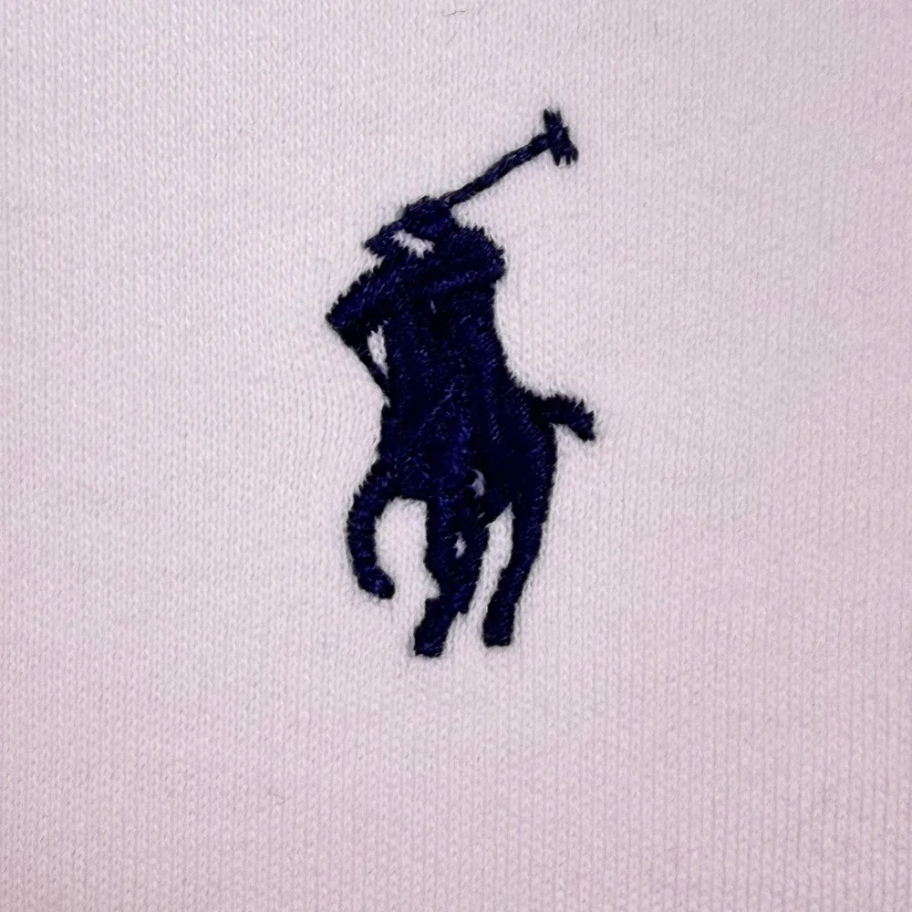 Polo Ralph Lauren Polo Shirt Men Large White Classic Soft Cotton Glf Preppy Pony